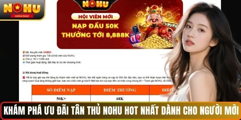 Khám phá ưu đãi tân thủ NOHU hot nhất dành cho người mới Khám phá ưu đãi tân thủ NOHU hot nhất dành cho người mới